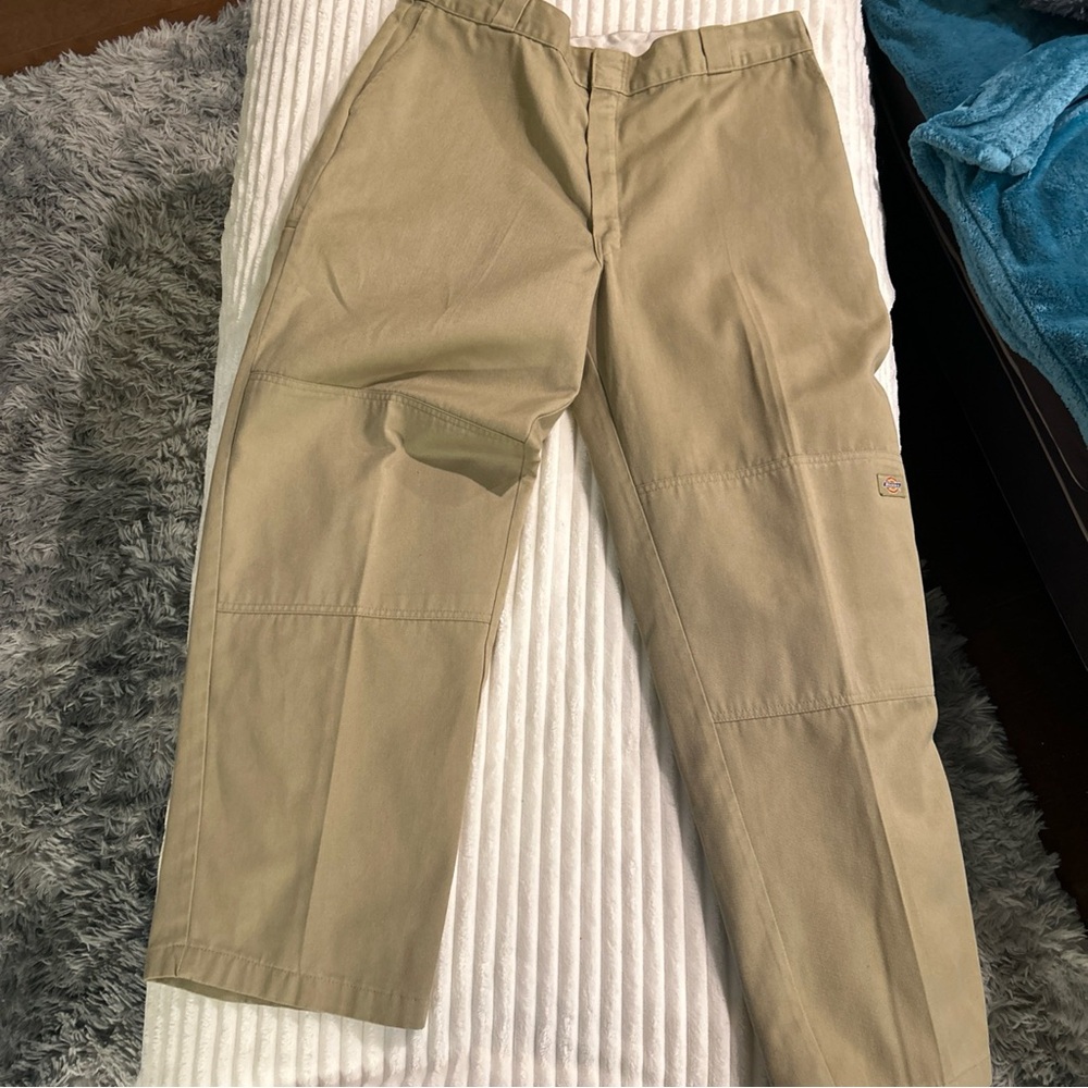 Dickies Men's Tan Double Knee Pants  40x32